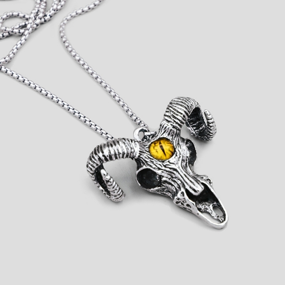Baphomet Skull Necklace